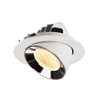 NUMINOS® GIMBLE L, luminária para encastrar no teto, brance/cromada 3000 K 55°