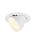 NUMINOS® GIMBLE L, Luminária de teto embutida, 4000 K, 20°, IP20, redonda, branca