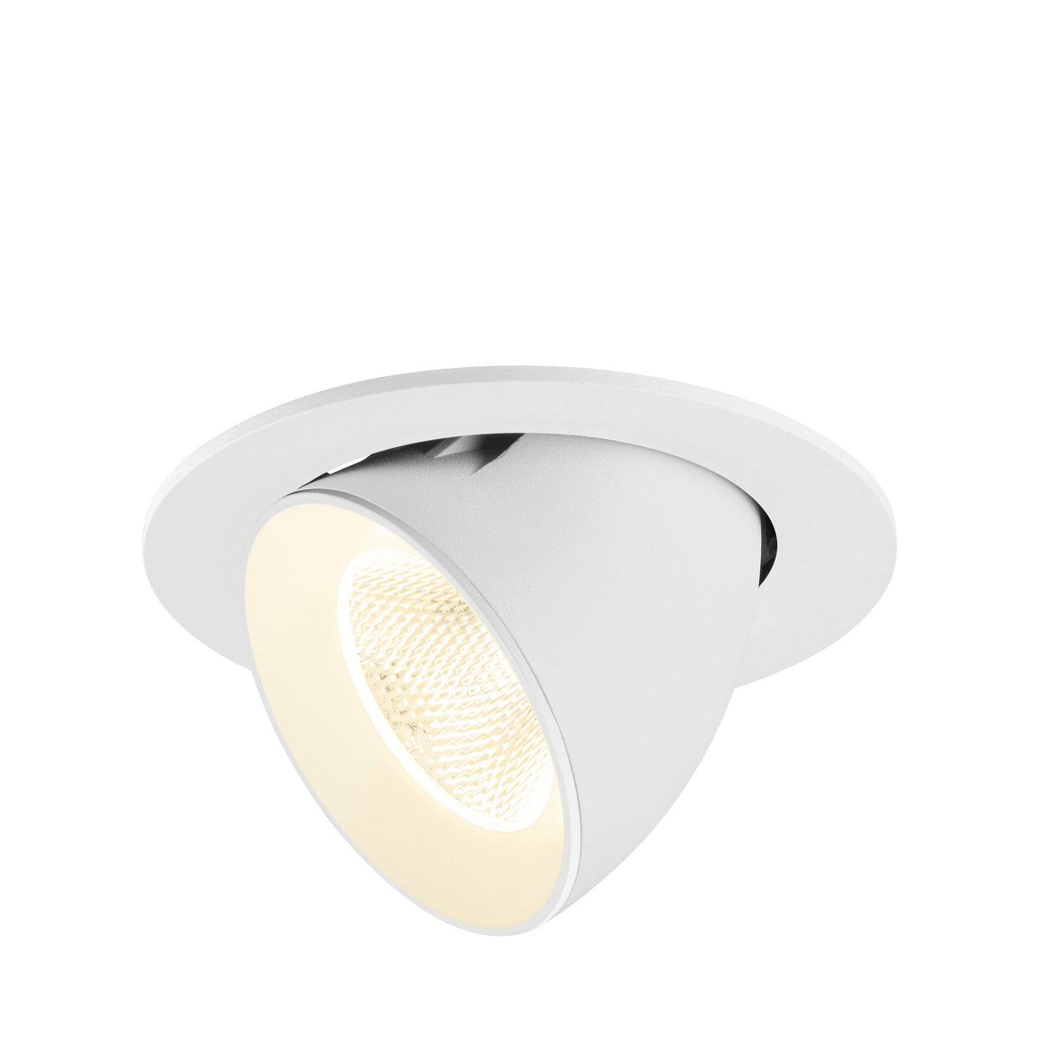 NUMINOS® GIMBLE L, Luminária de teto embutida, 4000 K, 20°, IP20, redonda, branca
