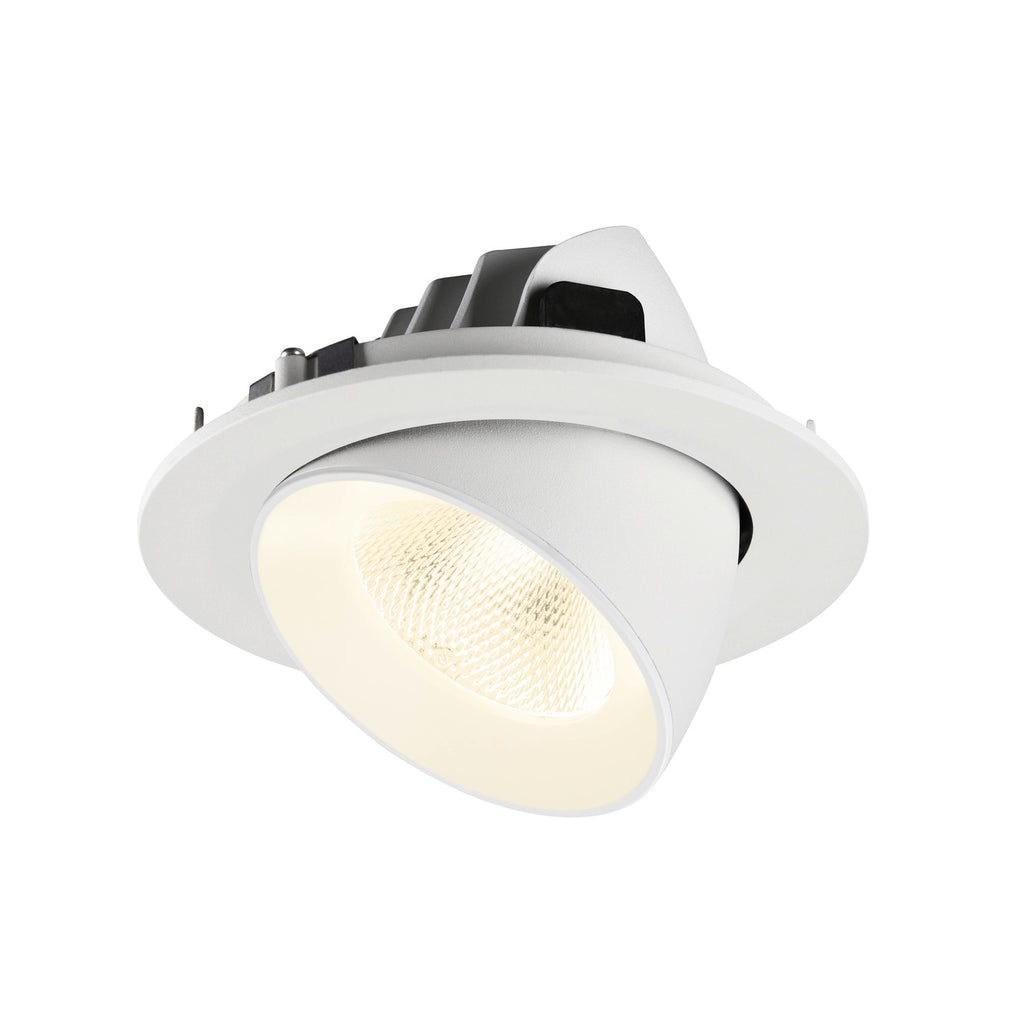 NUMINOS® GIMBLE L, Luminária de teto embutida, 4000 K, 20°, IP20, redonda, branca