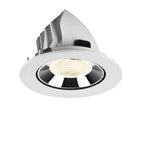 NUMINOS® GIMBLE L, luminária para encastrar no teto, brance/cromada 4000 K 20°