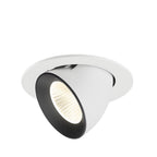 NUMINOS® GIMBLE L, luminária para encastrar no teto, brance/preta 4000 K 40°