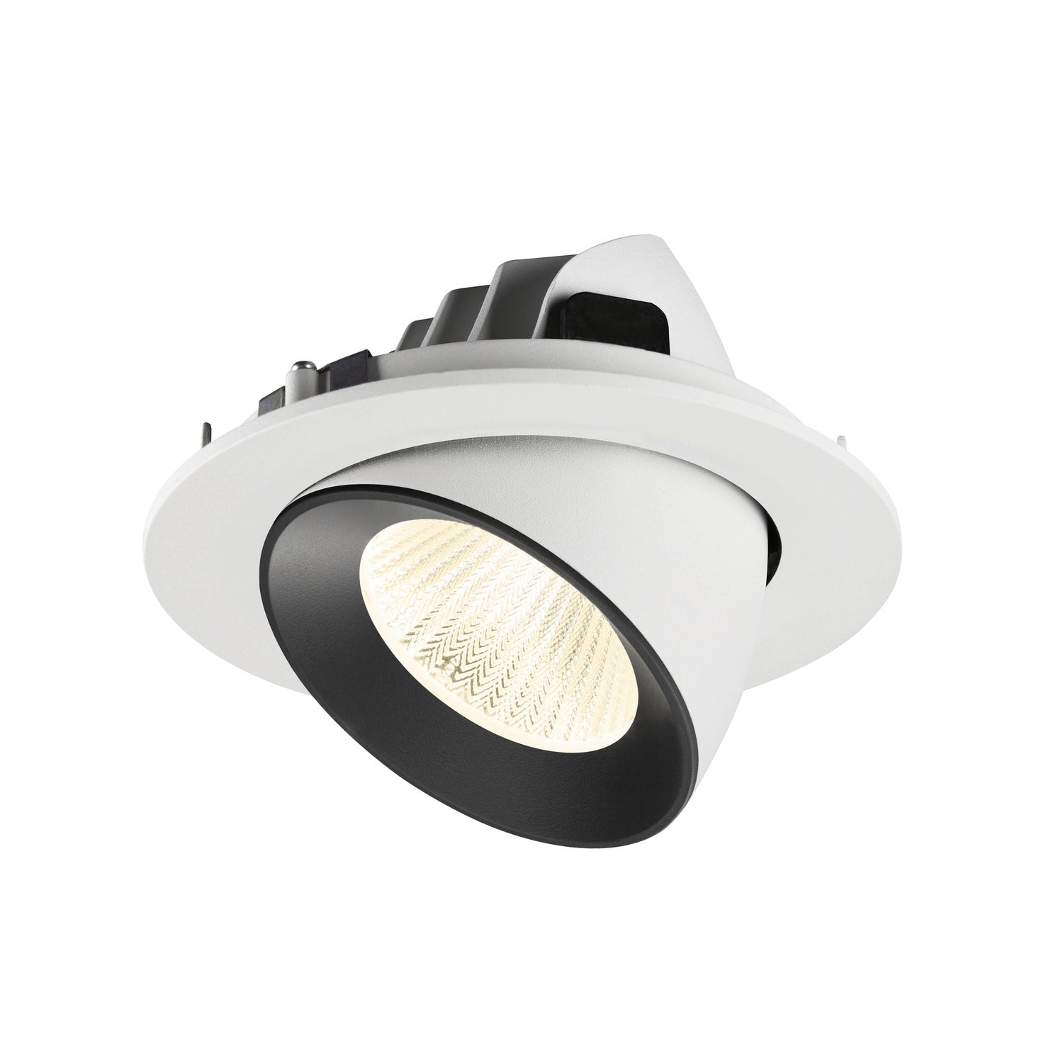 NUMINOS® GIMBLE L, luminária para encastrar no teto, brance/preta 4000 K 40°