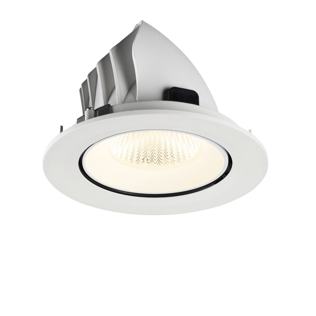 NUMINOS® GIMBLE L, Luminária de teto embutida, 4000 K, 40°, IP20, redonda, branca
