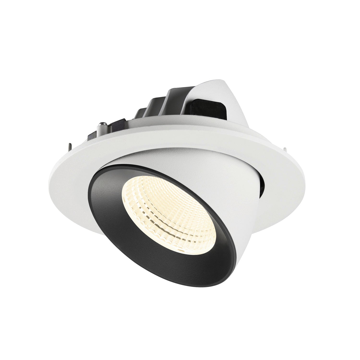 NUMINOS® GIMBLE L, luminária para encastrar no teto, brance/preta 4000 K 55°