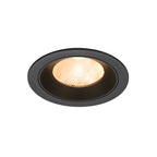 NUMINOS® L, luminária de teto embutida, 2700 K, 20°, IP20, redonda, preta