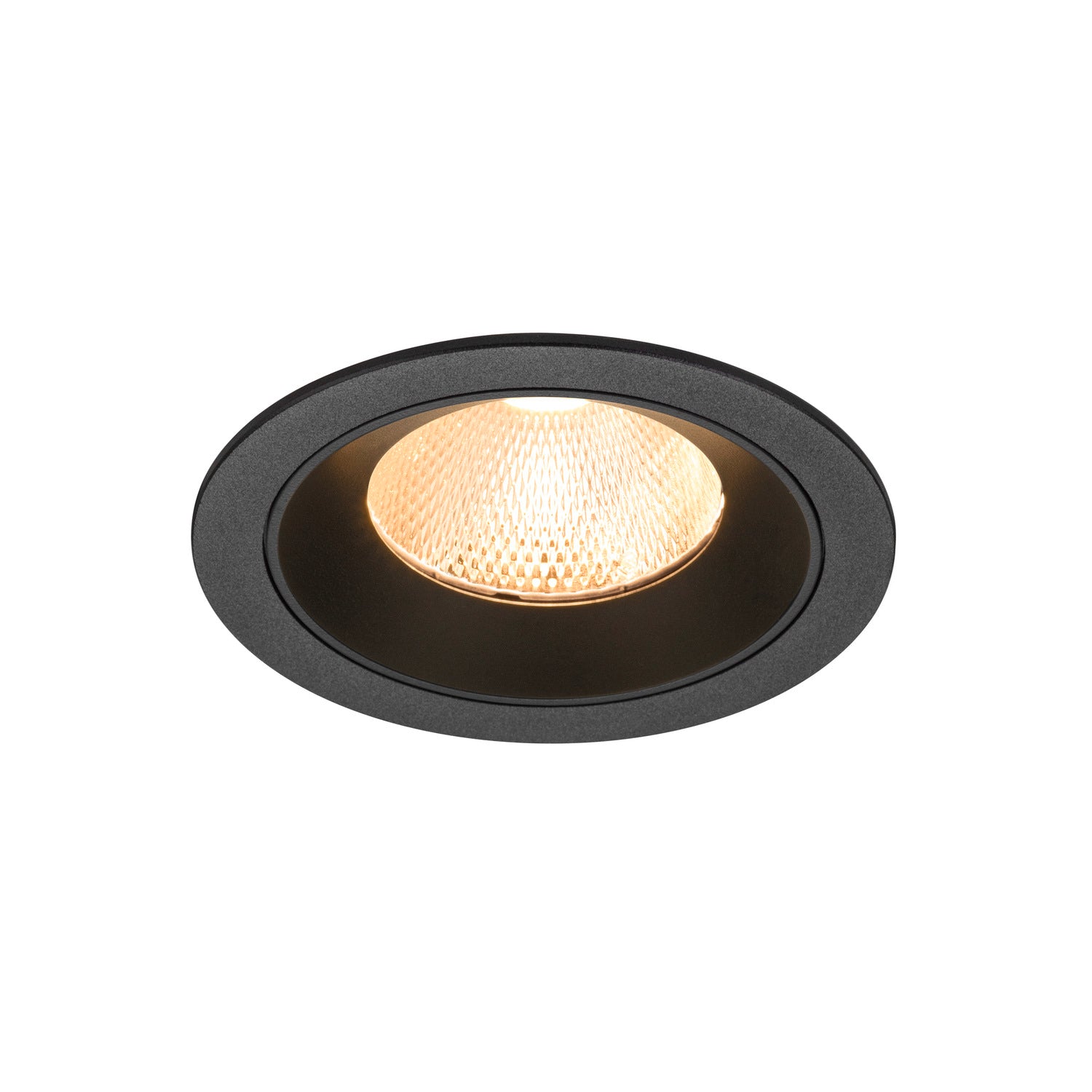 NUMINOS® L, luminária de teto embutida, 2700 K, 20°, IP20, redonda, preta