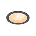 NUMINOS® L, luminária de teto embutida, 2700 K, 20°, IP20, redonda, preto / branco