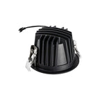 NUMINOS® L, luminária de teto embutida, 2700 K, 55°, IP20, redonda, preta