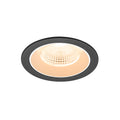 NUMINOS® L, luminária de teto embutida, 2700 K, 55°, IP20, redonda, preto / branco