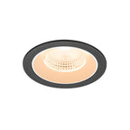 NUMINOS® L, luminária de teto embutida, 2700 K, 55°, IP20, redonda, preto / branco
