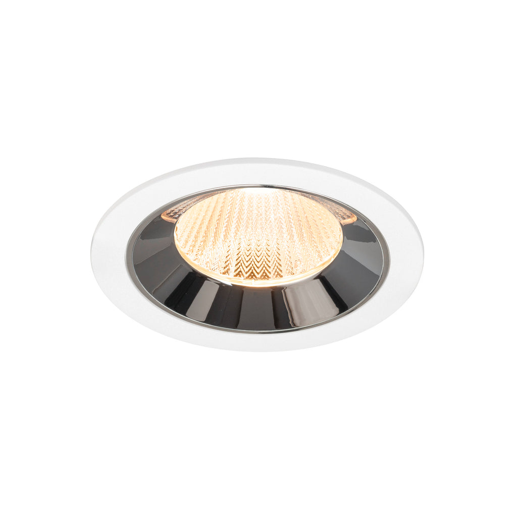 NUMINOS® L, luminária para encastrar no teto, brance/cromada 2700 K 40°