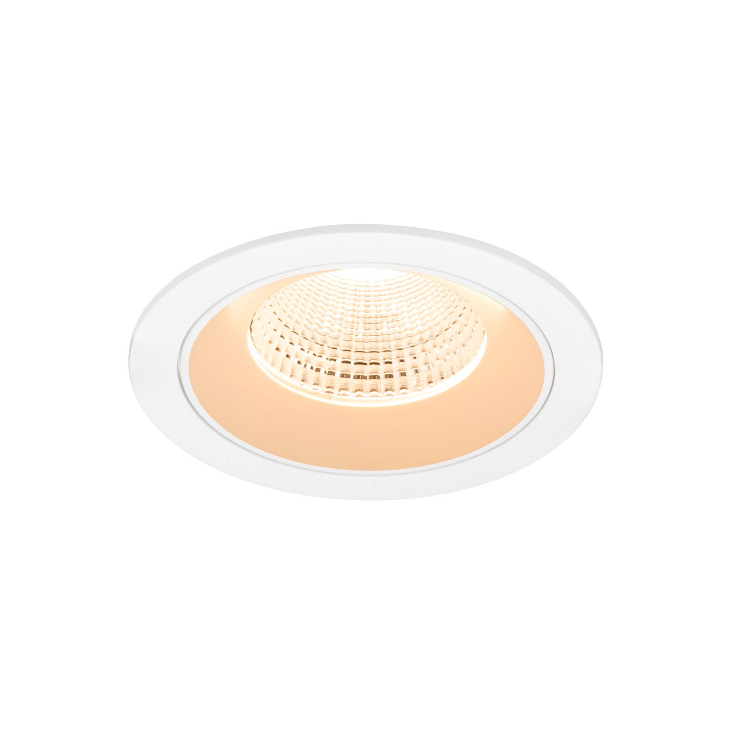 NUMINOS® L, luminária de teto embutida, 2700 K, 55°, IP20, redonda, branca