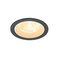 NUMINOS® L, luminária de teto embutida, 3000 K, 20°, IP20, redonda, preto / branco