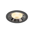 NUMINOS® L, luminária para encastrar no teto, preta/cromada 3000 K 40°