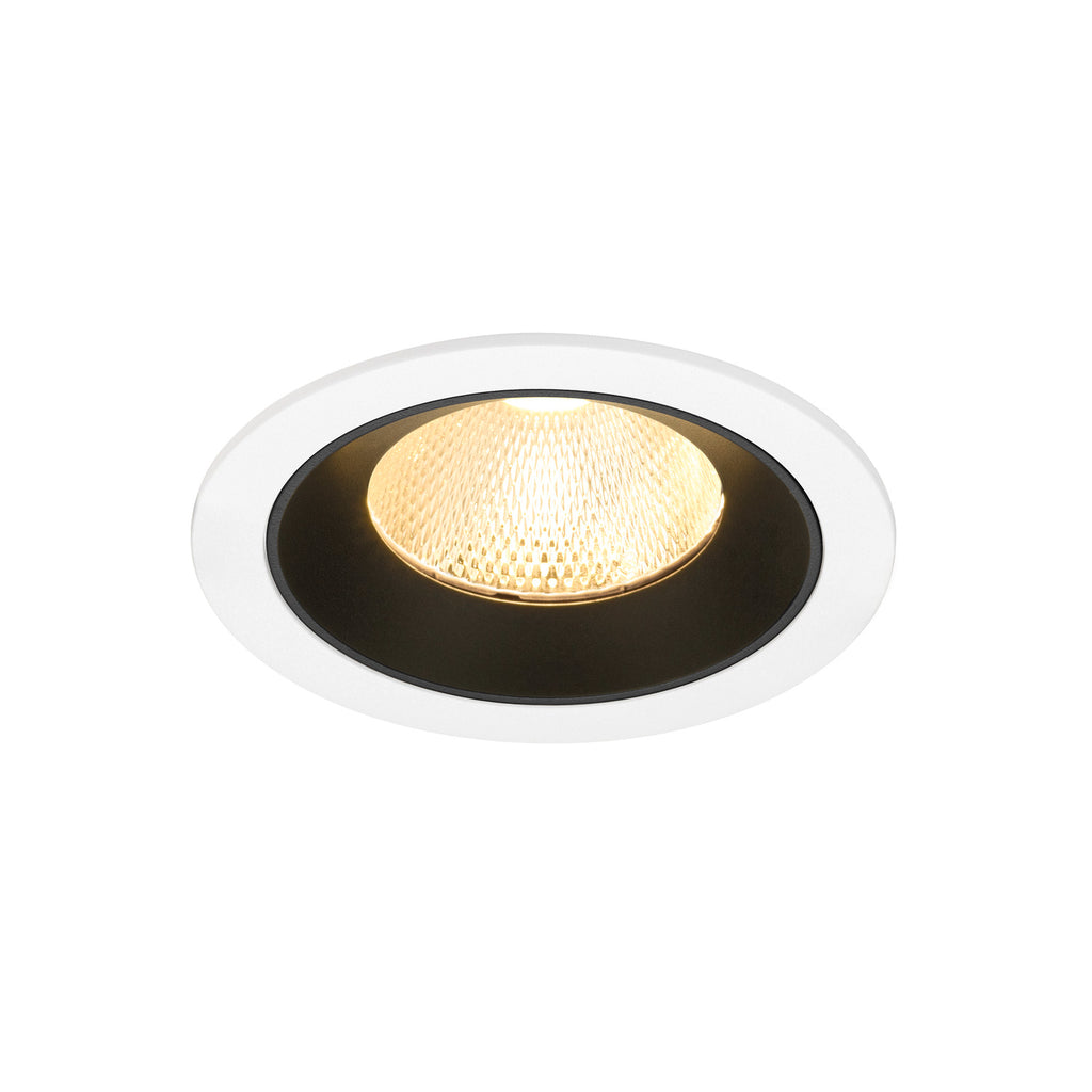 NUMINOS® L, luminária para encastrar no teto, brance/preta 3000 K 20°