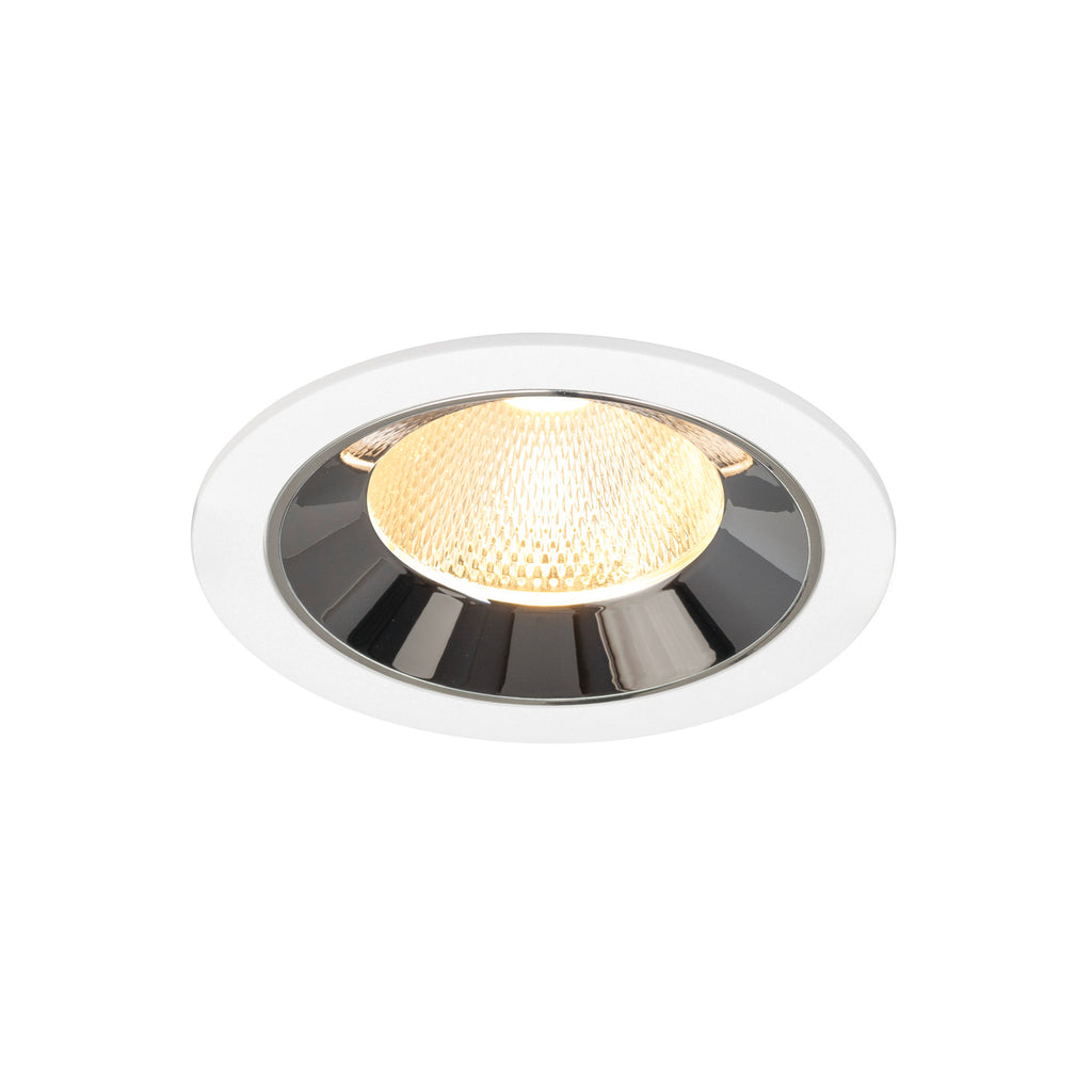 NUMINOS® L, luminária para encastrar no teto, brance/cromada 3000 K 20°