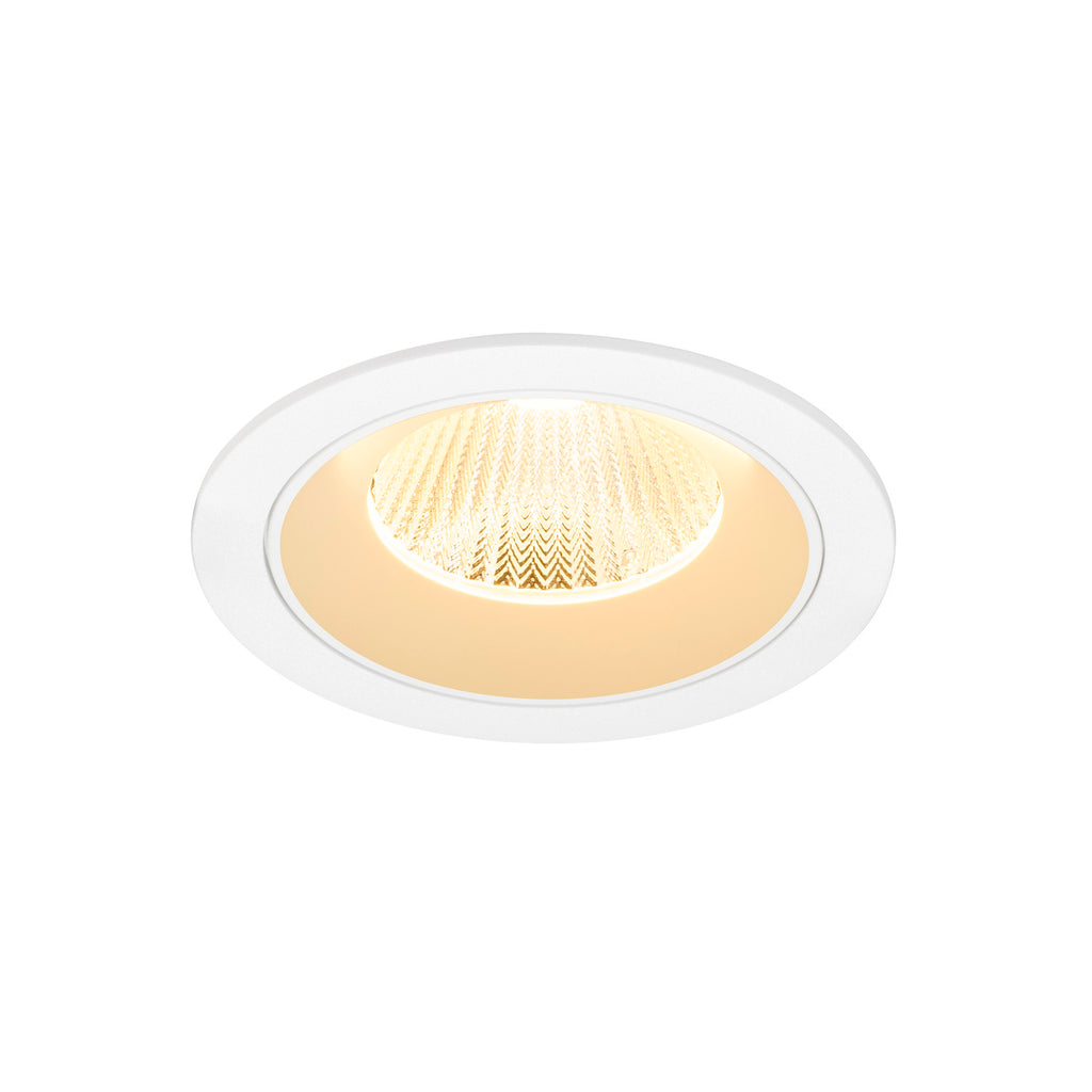 NUMINOS® L, luminária de teto embutida, 3000 K, 40°, IP20, redonda, branca
