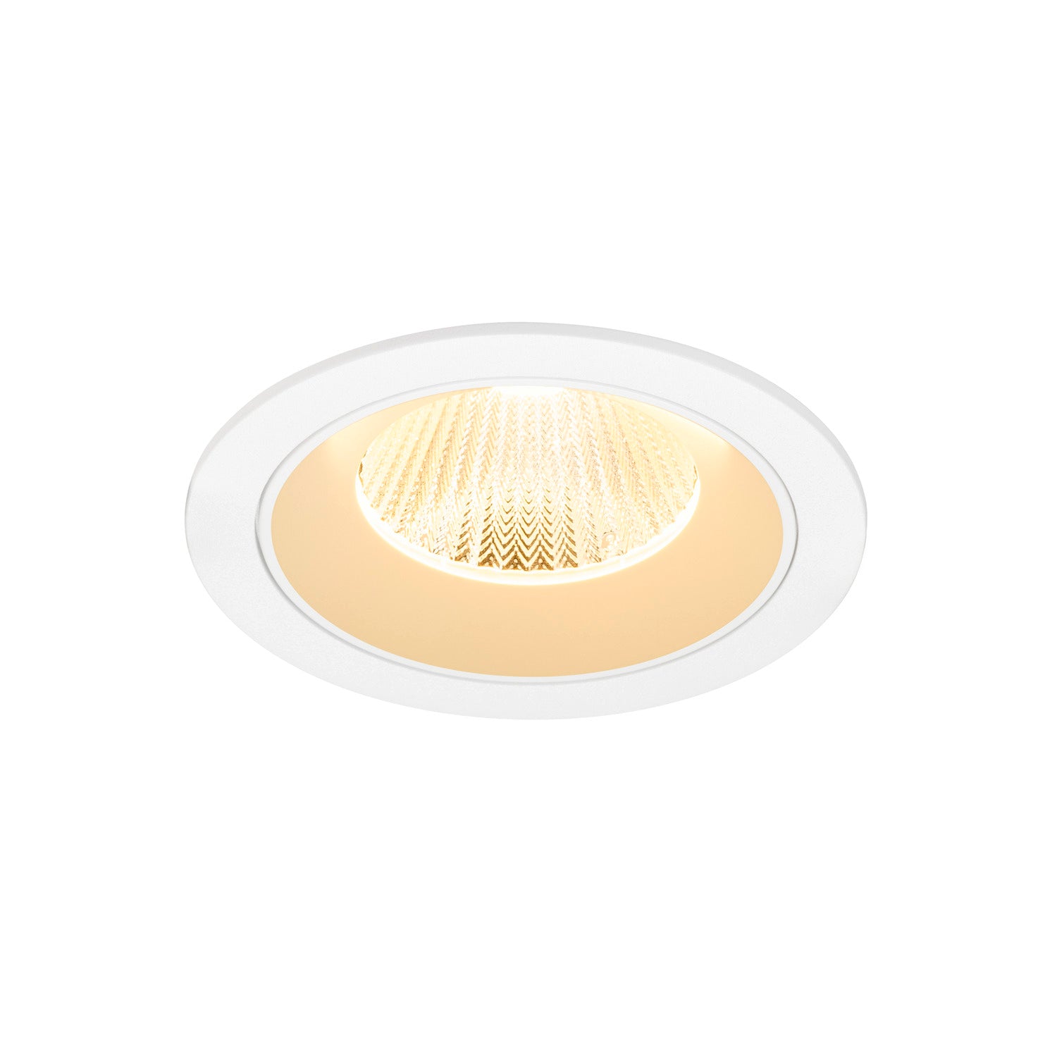 NUMINOS® L, luminária de teto embutida, 3000 K, 40°, IP20, redonda, branca