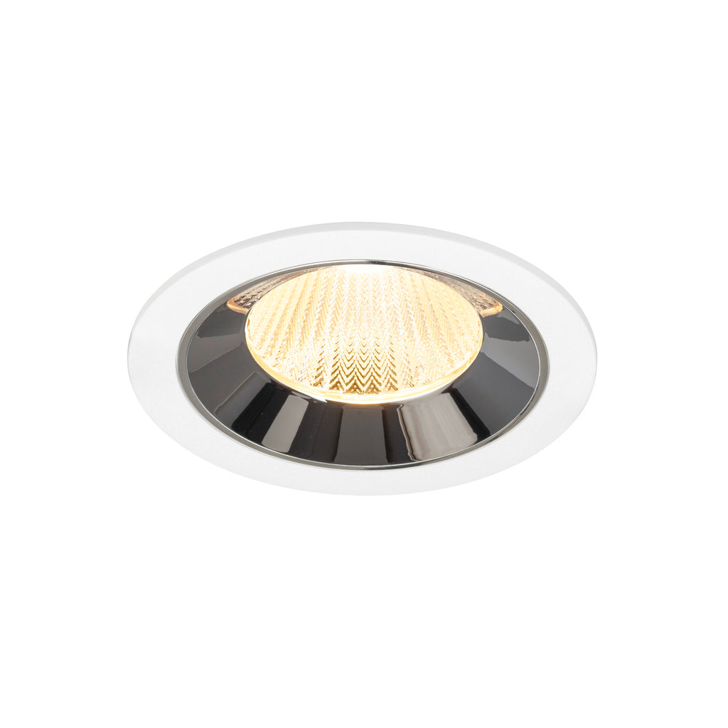 NUMINOS® L, luminária para encastrar no teto, brance/cromada 3000 K 40°