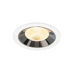 NUMINOS® L, luminária para encastrar no teto, brance/cromada 3000 K 40°