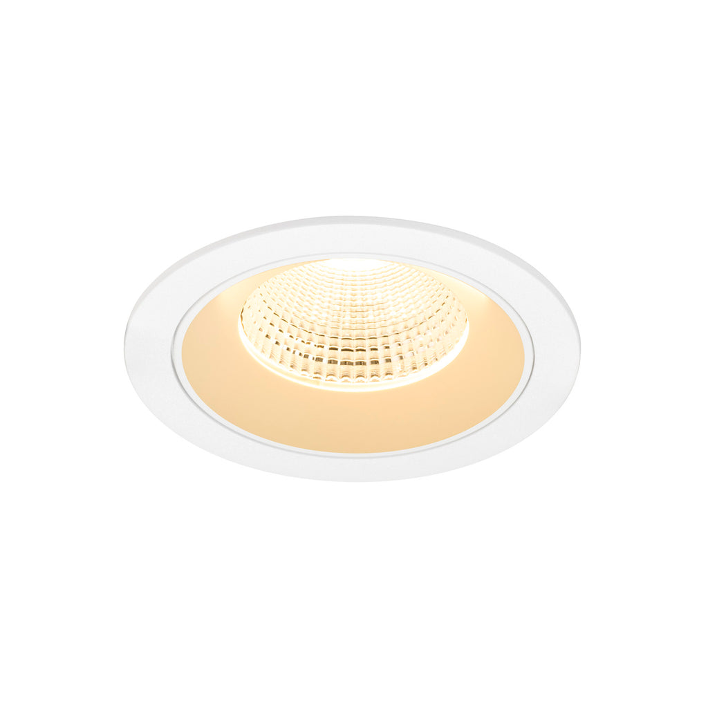 NUMINOS® L, luminária de teto embutida, 3000 K, 55°, IP20, redonda, branca