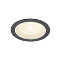 NUMINOS® L, luminária de teto embutida, 4000 K, 20°, IP20, redonda, preto / branco