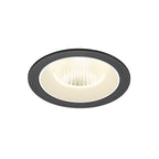 NUMINOS® L, luminária de teto embutida, 4000 K, 40°, IP20, redonda, preto / branco