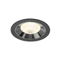 NUMINOS® L, luminária para encastrar no teto, preta/cromada 4000 K 40°