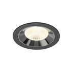 NUMINOS® L, luminária para encastrar no teto, preta/cromada 4000 K 40°