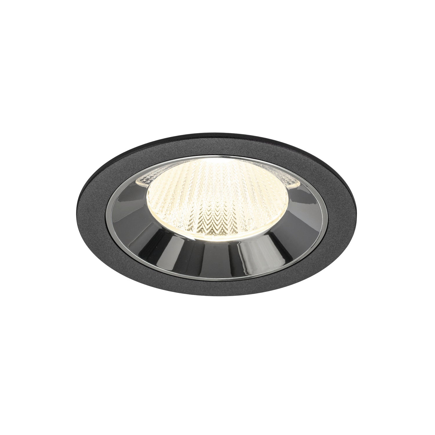 NUMINOS® L, luminária para encastrar no teto, preta/cromada 4000 K 40°