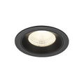 NUMINOS® L, luminária de teto embutida, 4000 K, 55°, IP20, redonda, preta