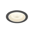 NUMINOS® L, luminária de teto embutida, 4000 K, 55°, IP20, redonda, preto / branco