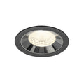 NUMINOS® L, luminária para encastrar no teto, preta/cromada 4000 K 55°