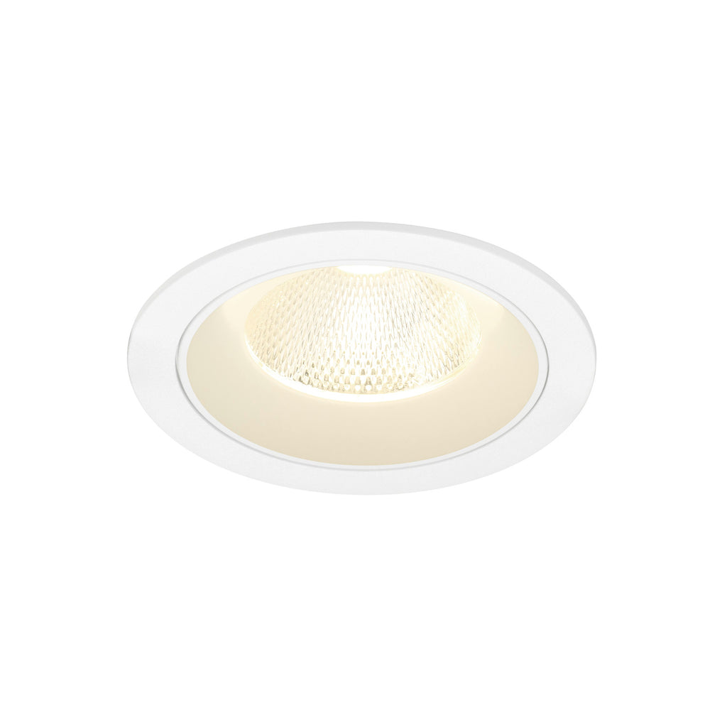 NUMINOS® L, luminária de teto embutida, 4000 K, 20°, IP20, redonda, branca
