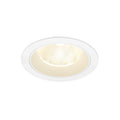NUMINOS® L, luminária de teto embutida, 4000 K, 20°, IP20, redonda, branca