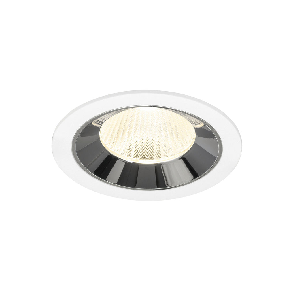 NUMINOS® L, luminária para encastrar no teto, brance/cromada 4000 K 40°