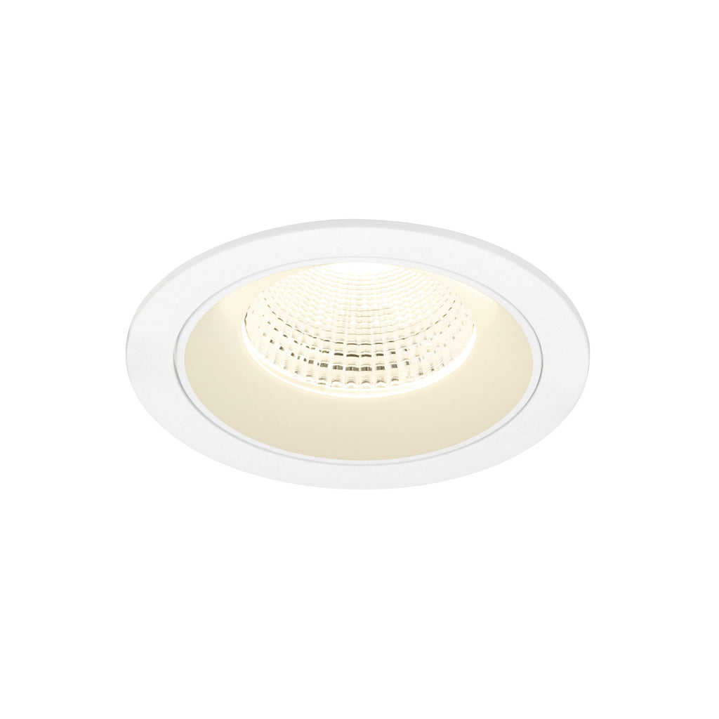NUMINOS® L, luminária de teto embutida, 4000 K, 55°, IP20, redonda, branca