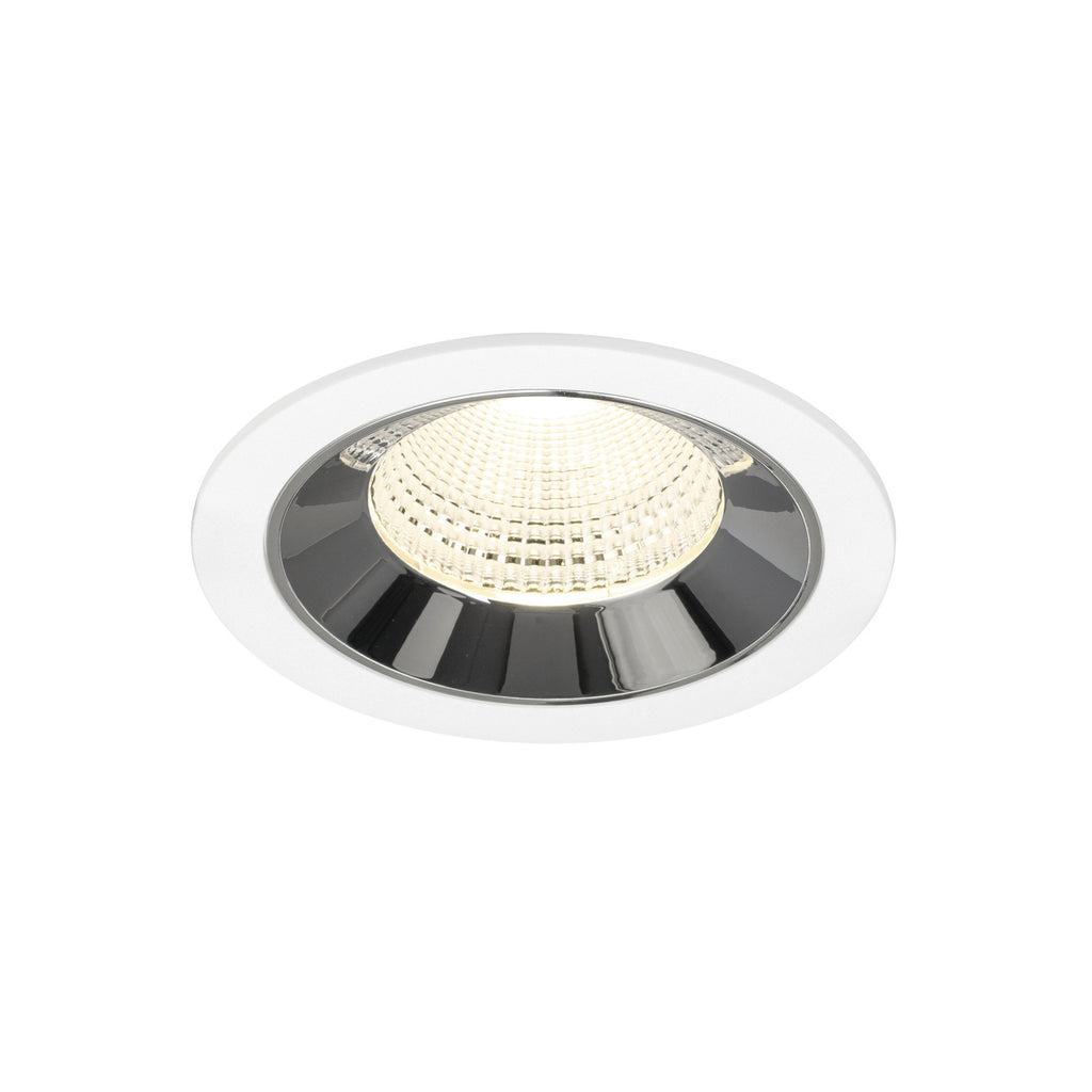 NUMINOS® L, luminária para encastrar no teto, brance/cromada 4000 K 55°