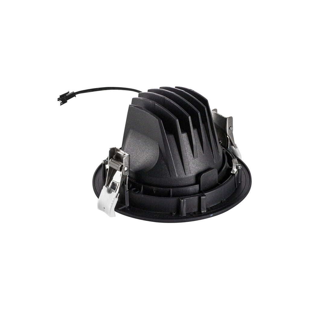 NUMINOS® MOVE L, Luminária de teto embutida, 2700 K, 55°, IP20, redonda, preta