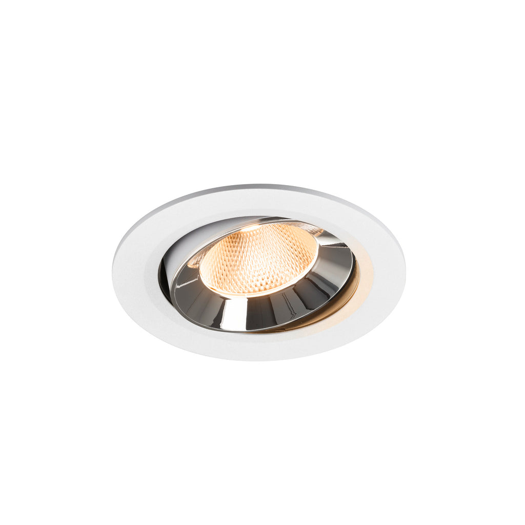 NUMINOS® MOVE L, luminária para encastrar no teto, brance/cromada 2700 K 20°
