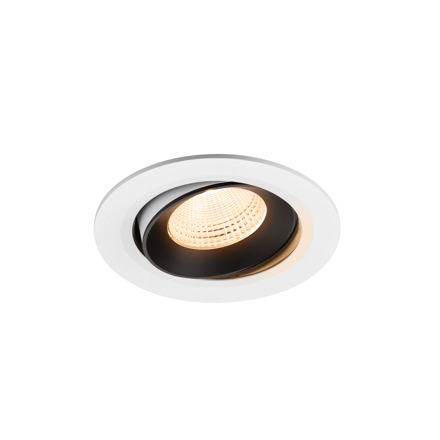 NUMINOS® MOVE L, luminária para encastrar no teto, brance/preta 2700 K 55°