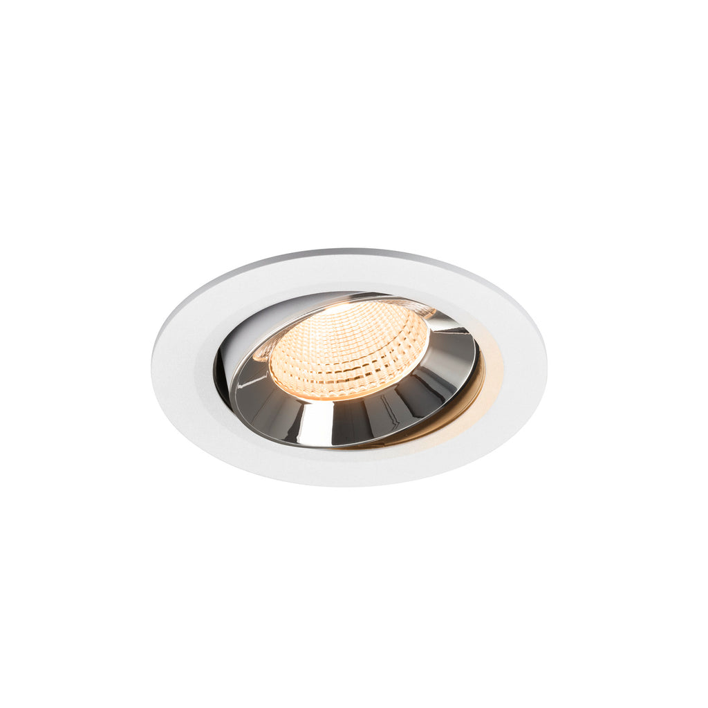 NUMINOS® MOVE L, luminária para encastrar no teto, brance/cromada 2700 K 55°