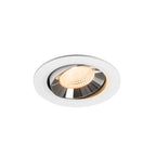 NUMINOS® MOVE L, luminária para encastrar no teto, brance/cromada 2700 K 55°