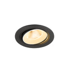 NUMINOS® MOVE L, Luminária de teto embutida, 3000 K, 20°, IP20, redonda, preto / branco