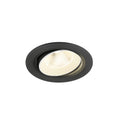 NUMINOS® MOVE L, Luminária de teto embutida, 4000 K, 20°, IP20, redonda, preto / branco
