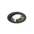 NUMINOS® MOVE L, luminária para encastrar no teto, preta/cromada 4000 K 40°