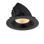 NUMINOS® GIMBLE XL, Luminária de teto embutida, 2700 K, 20°, preto