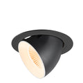 NUMINOS® GIMBLE XL, Luminária de teto embutida, 2700 K, 40°, preto / branco