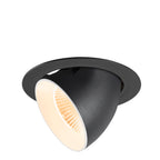 NUMINOS® GIMBLE XL, Luminária de teto embutida, 2700 K, 40°, preto / branco